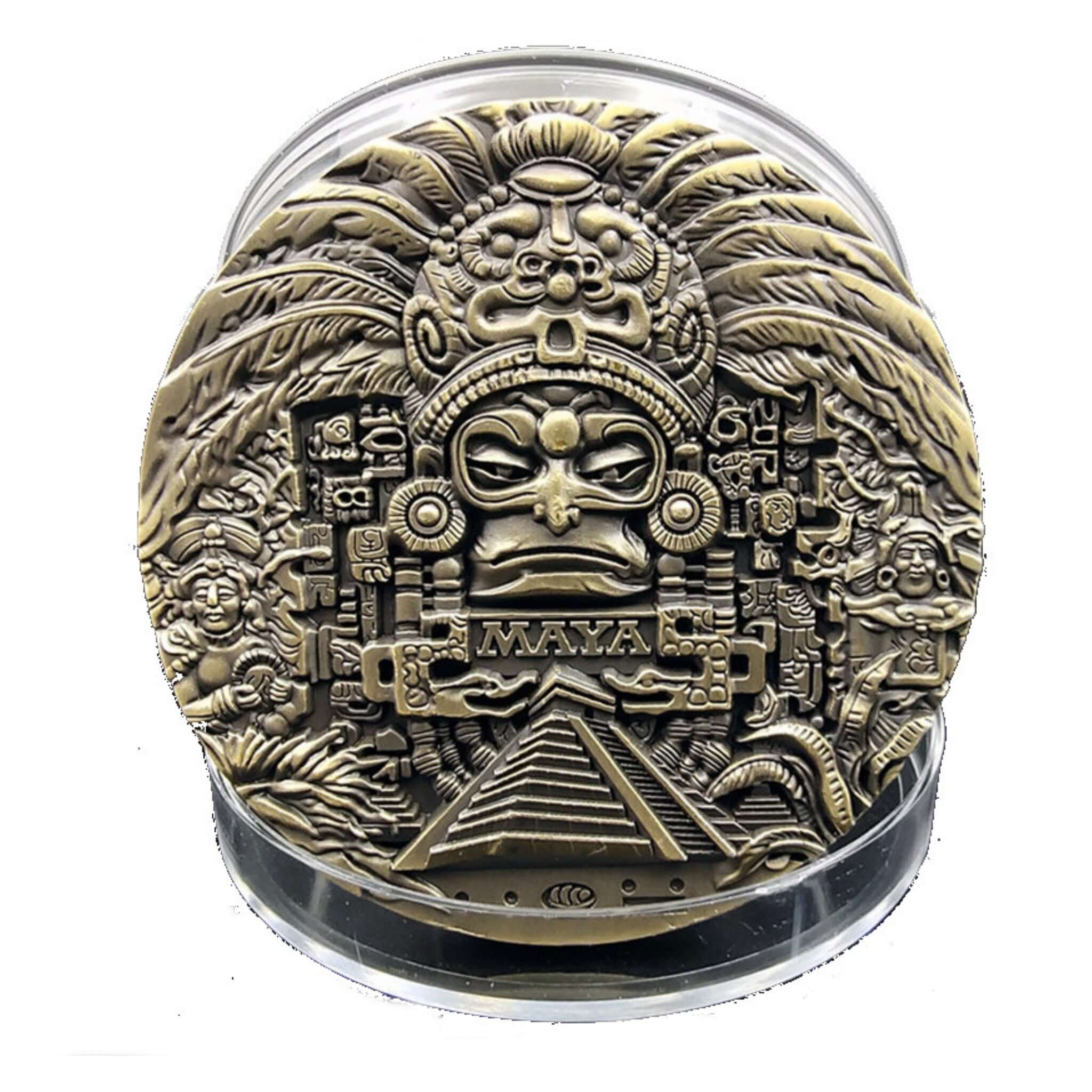 Mayan Coin with Protective Case