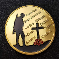 WW1 100TH Anniversary commemorative gold coin