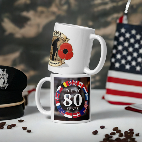 D-DAY 80th Anniversary 11oz Ceramic  Coffee Mug