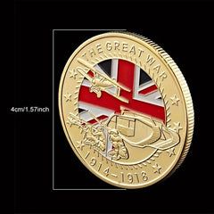 WW1 100TH Anniversary commemorative gold coin