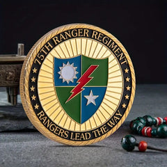 75th ranger regiment challenge coin .Merrill's marauders ww2.