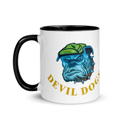 USMC DEVIL DOGS MARINES FUNNY COLORED CERAMIC 11/15OZ coffee mug